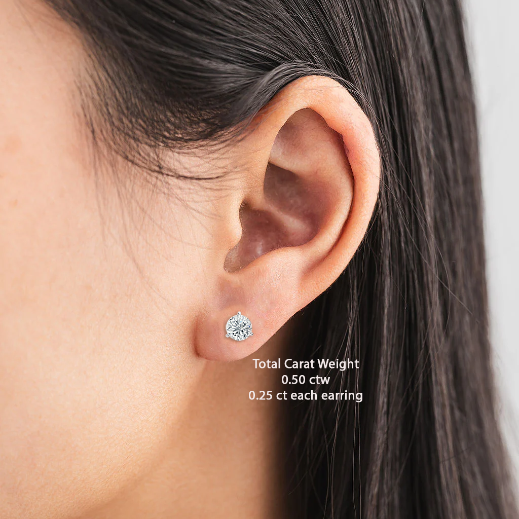 Diamond Martini Studs