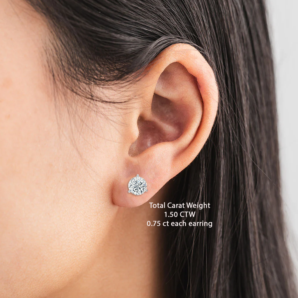 Diamond Martini Studs