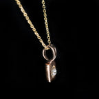 Estate 0.10 Carat Old Mine Cut Diamond Pendant