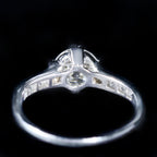 Art Deco 0.84 Carat Old European Cut Diamond Engagement Ring