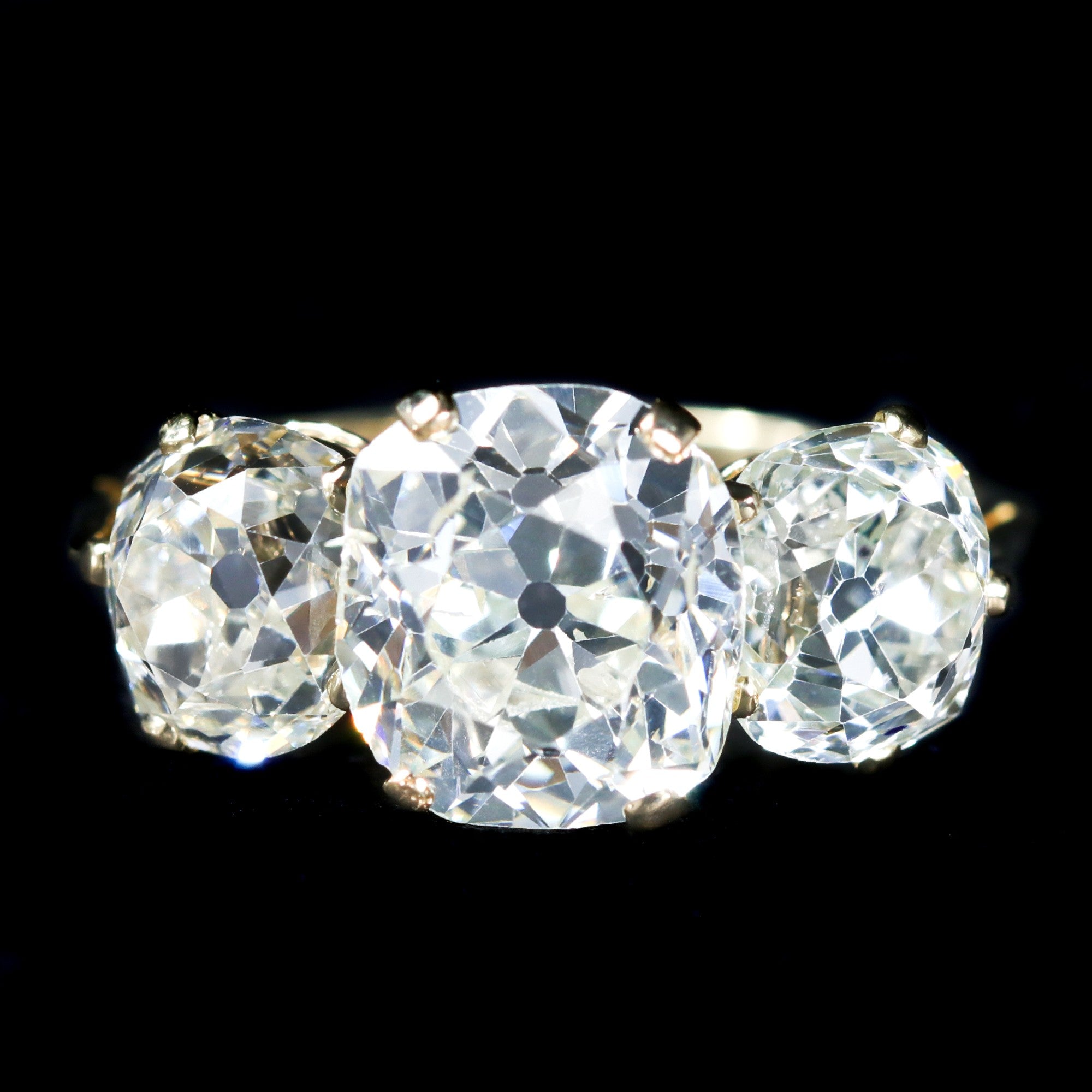 Estate GIA 5.61 CTW Old Mine Cut Diamond Engagement Ring