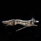 Edwardian 1.20 CTW Diamond and Ruby Fox Brooch