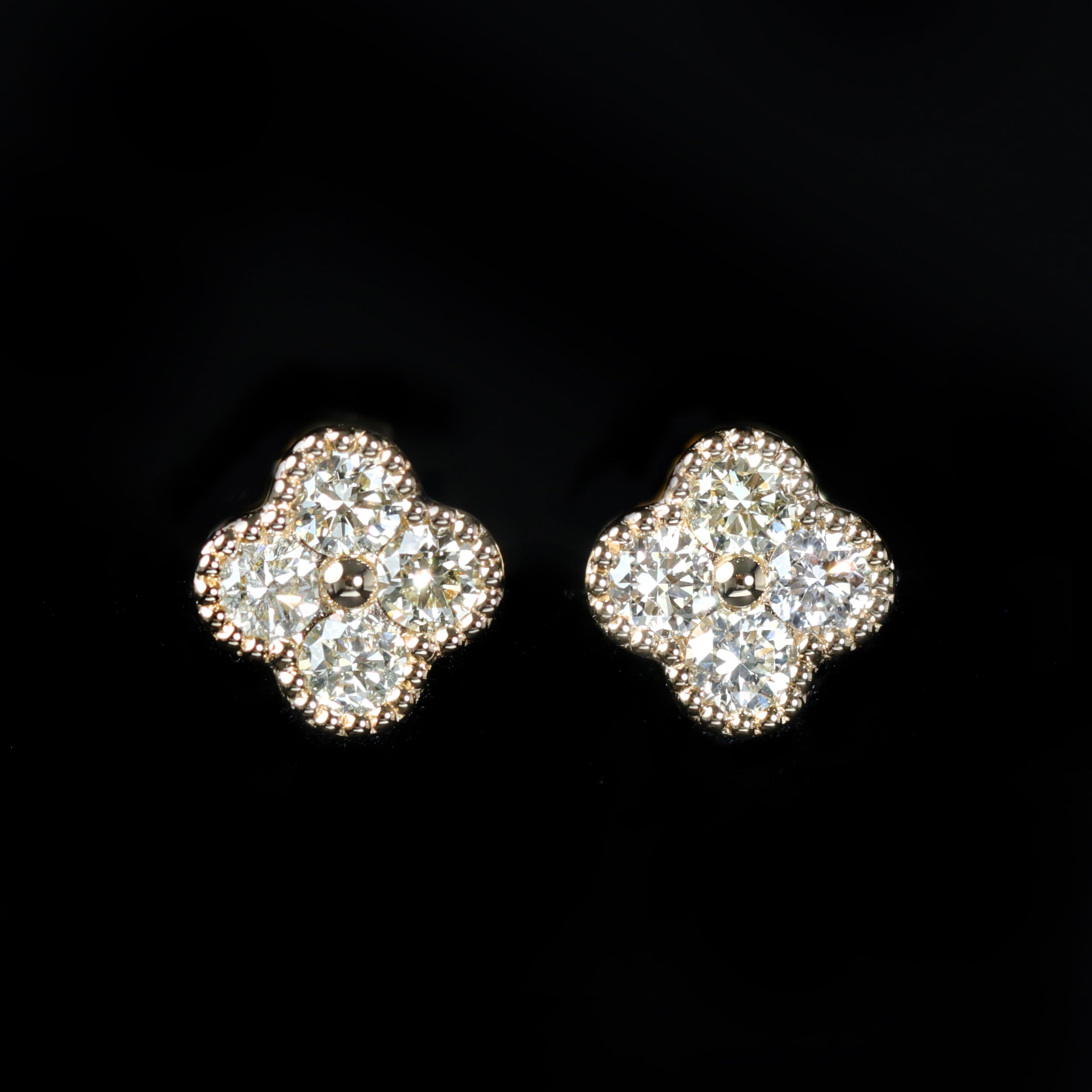 Yellow Gold 0.55 CTW Diamond Stud Earrings