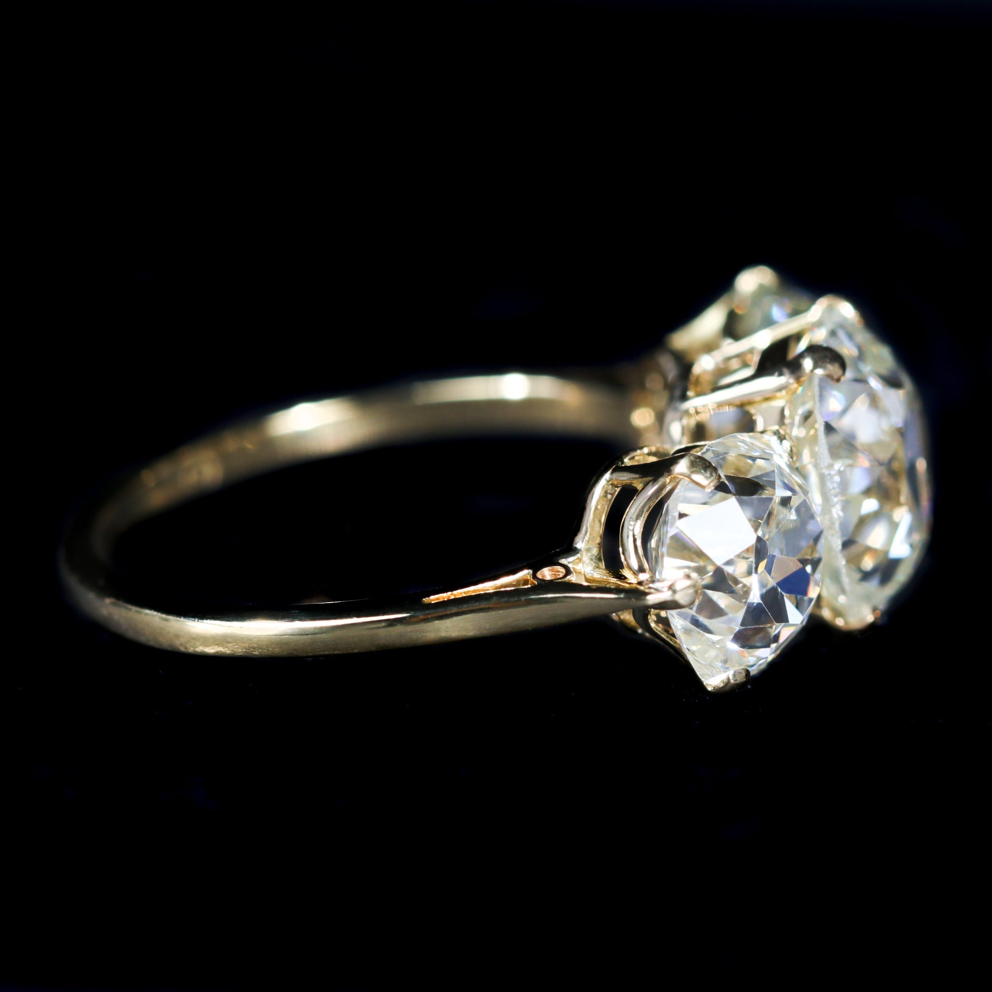 Estate GIA 5.61 CTW Old Mine Cut Diamond Engagement Ring