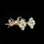 Yellow Gold 0.55 CTW Diamond Stud Earrings