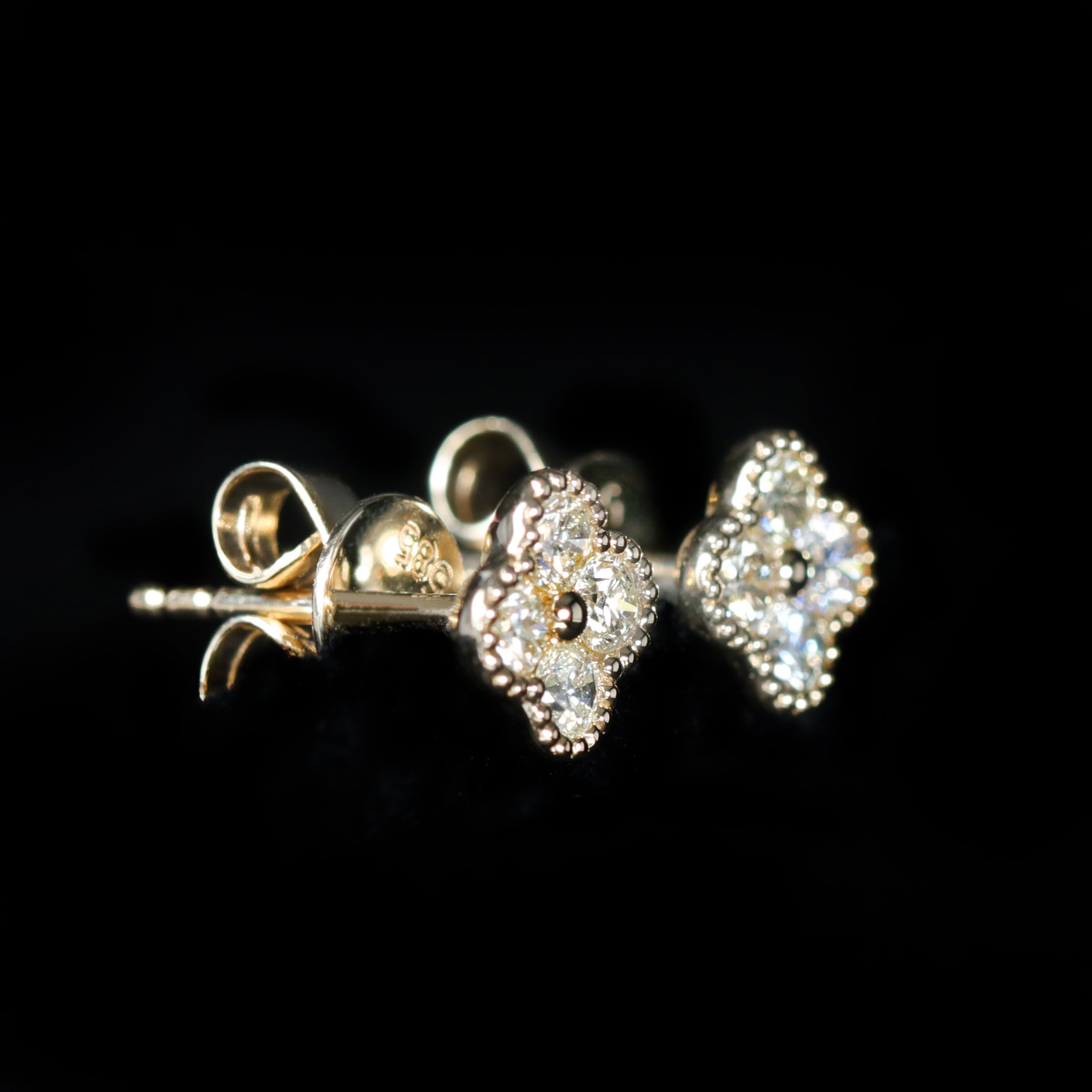 Yellow Gold 0.55 CTW Diamond Stud Earrings