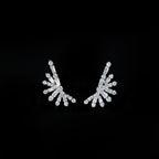 White Gold 0.60 CTW Diamond Stud Earring Climbers