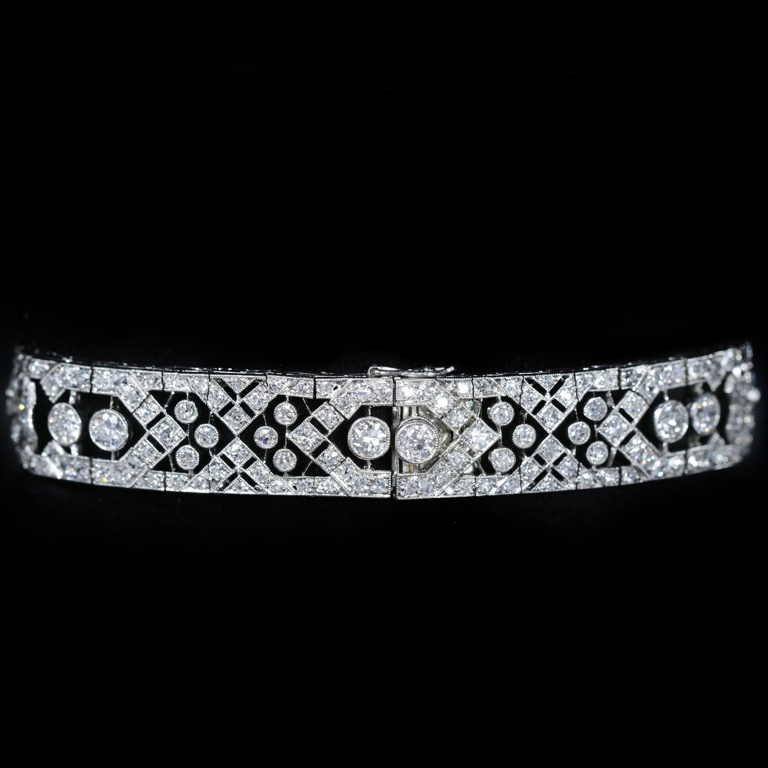 French Art Deco 11.50 CTW Diamond Bracelet