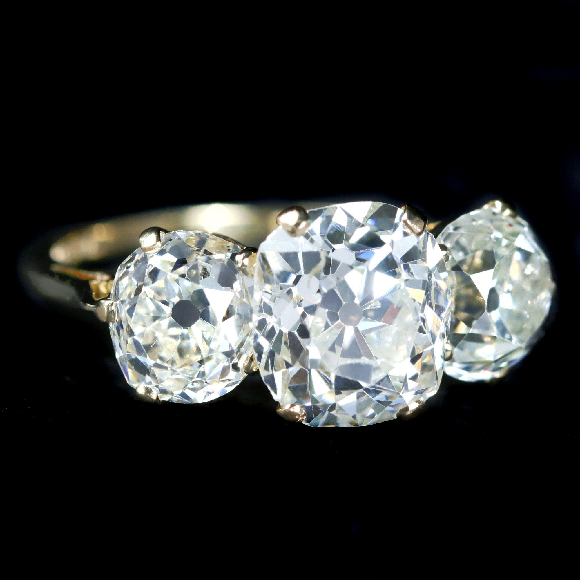 Estate GIA 5.61 CTW Old Mine Cut Diamond Engagement Ring