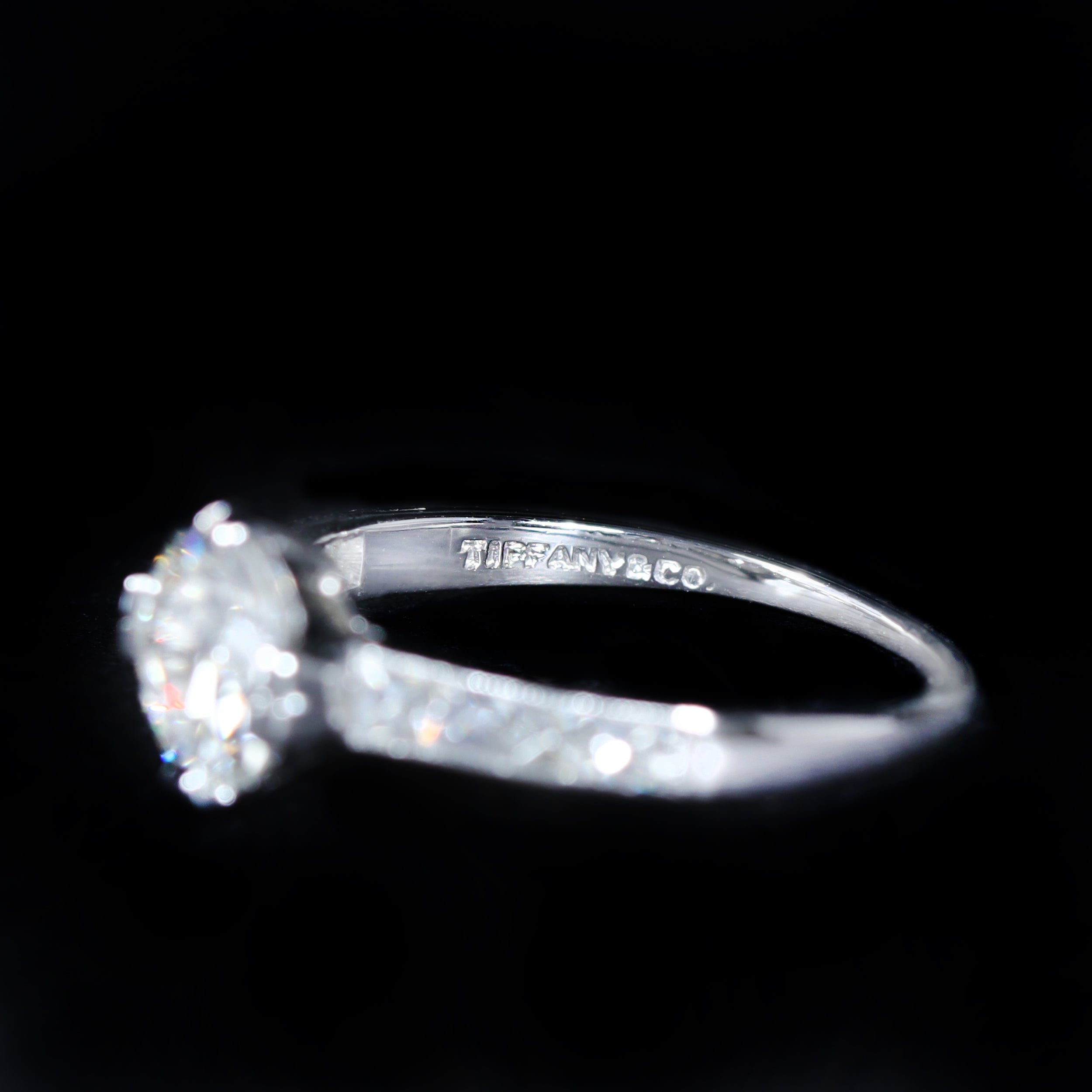 Art Deco 0.84 Carat Old European Cut Diamond Engagement Ring