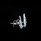 White Gold 0.60 CTW Diamond Stud Earring Climbers
