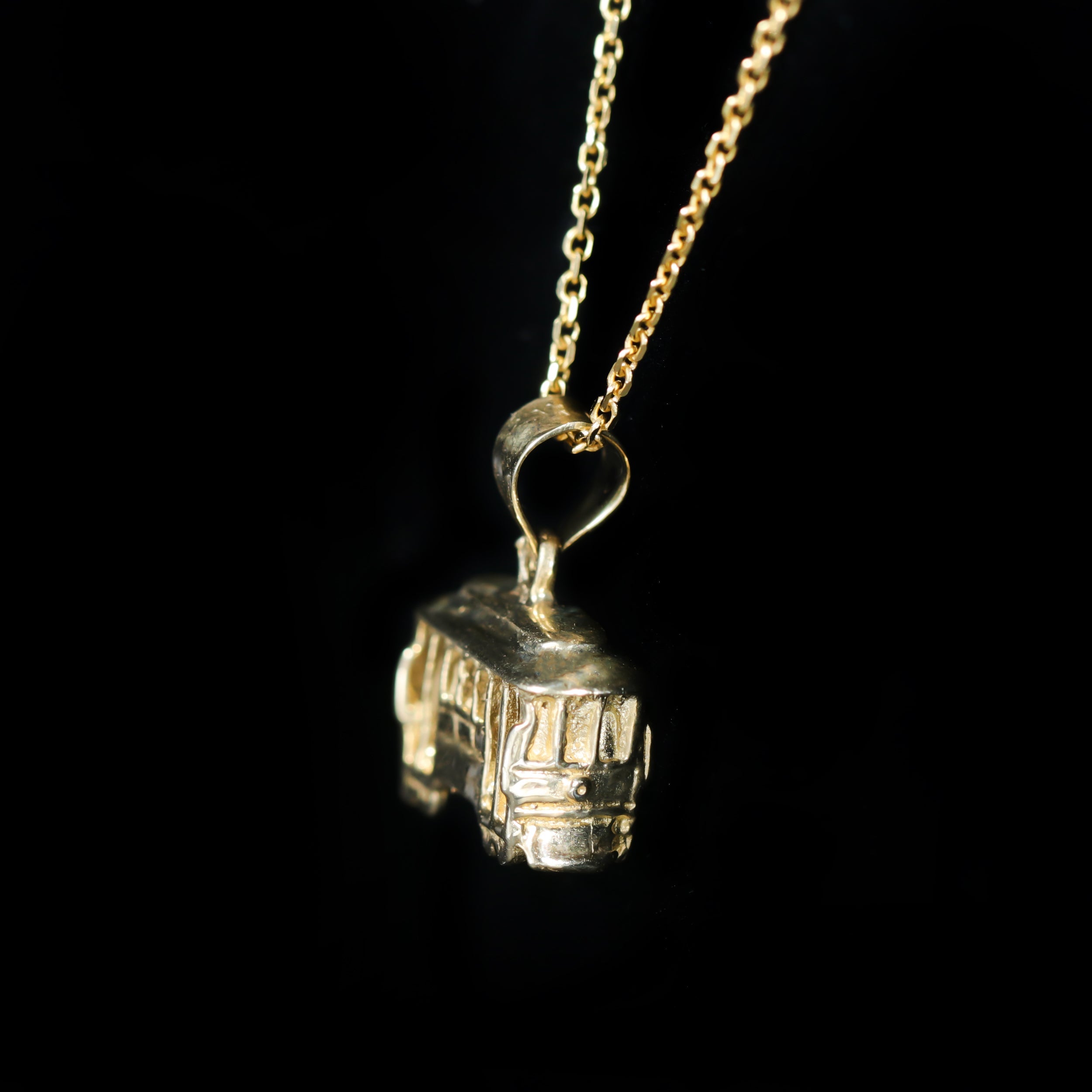 Estate Yellow Gold Trolley Charm