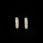 Yellow Gold 0.30 CTW Diamond Huggie Hoop Earrings