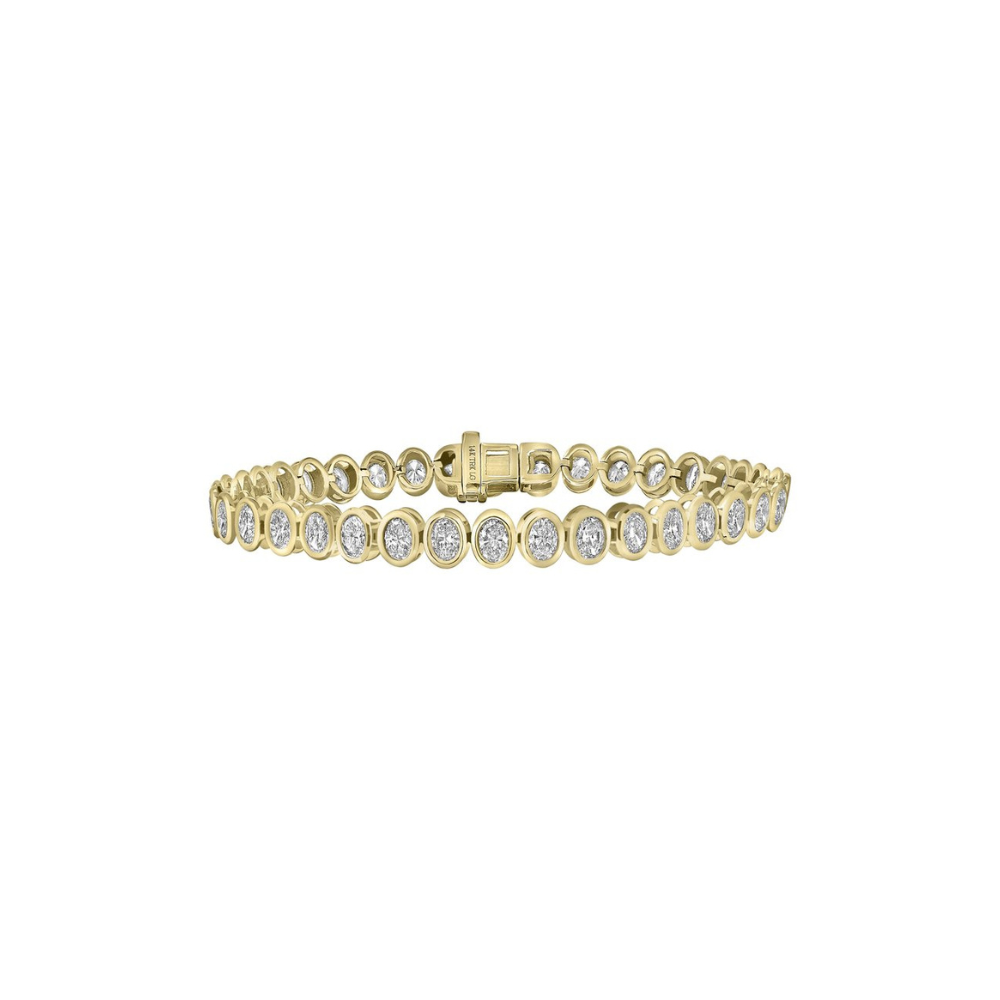 Oval Bezel Tennis Bracelet