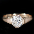 Victorian 1.61 Carat Old Mine Cut Diamond Engagement Ring