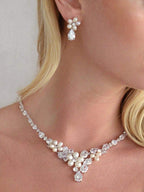 Angela Rose Gold Freshwater Pearl Necklace Set