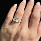 Estate GIA 5.61 CTW Old Mine Cut Diamond Engagement Ring