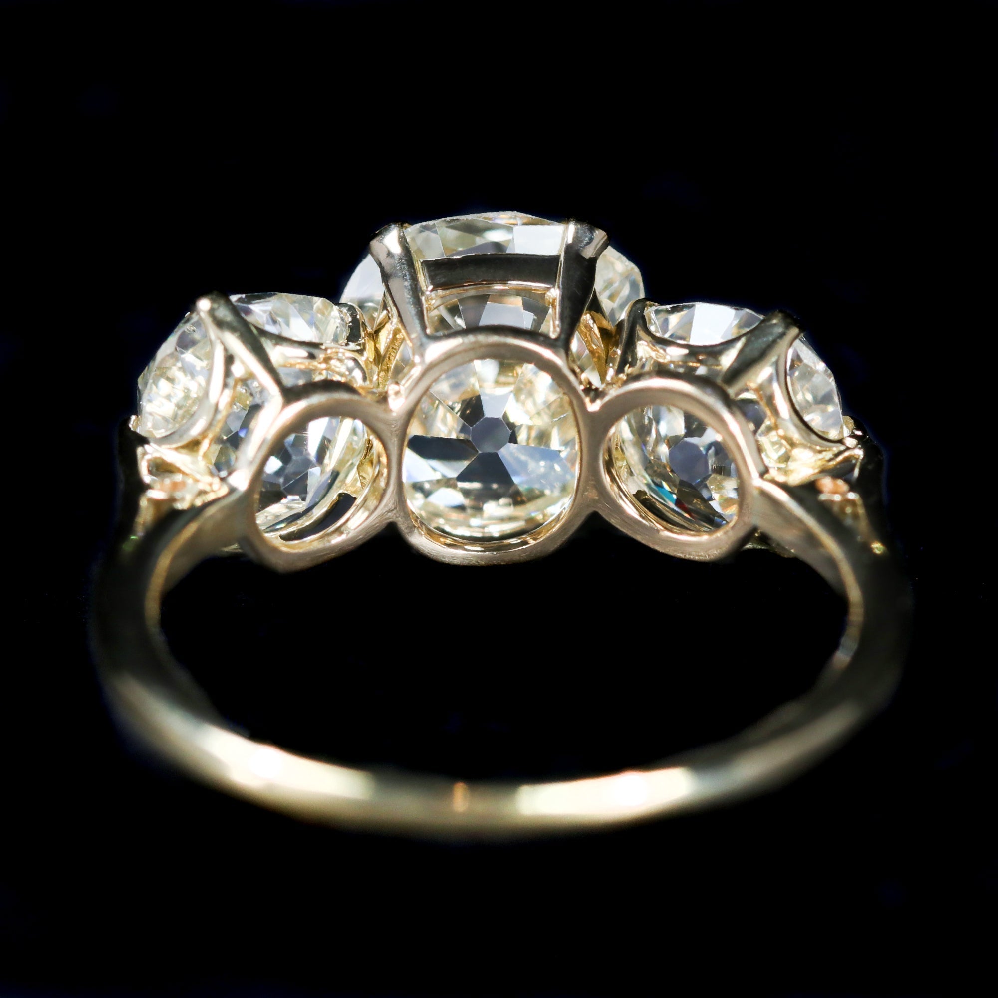 Estate GIA 5.61 CTW Old Mine Cut Diamond Engagement Ring