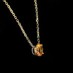 Yellow Gold 1.59 Carat Citrine Necklace