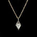 Yellow Gold 0.20 Carat Kite Cut Diamond Charm/Pendant