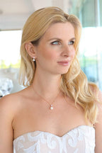 Becky Rose Gold Faux pearl Pendant Set