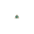 Blue-green Teal Sapphire Selene Stud Earring - Laurie Fleming Jewellery
