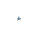 Blue Sapphire Moondew Stud - Laurie Fleming Jewellery