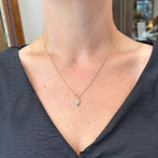 Yellow Gold 0.51 Carat Pear Cut Diamond Charm/Pendant