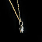 Yellow Gold 0.44 Carat Shield Cut Diamond Charm/Pendant
