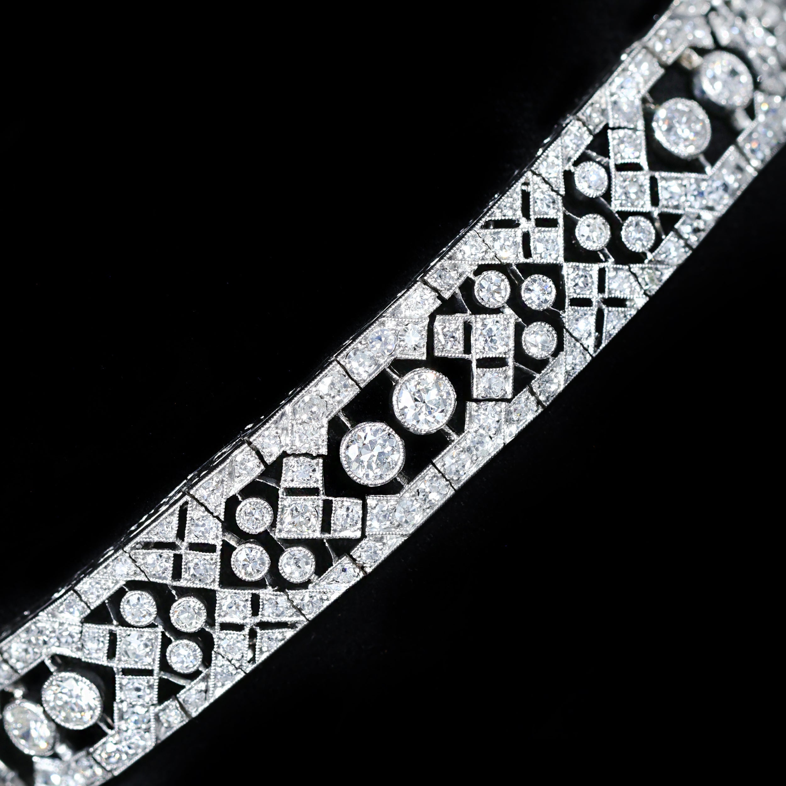French Art Deco 11.50 CTW Diamond Bracelet