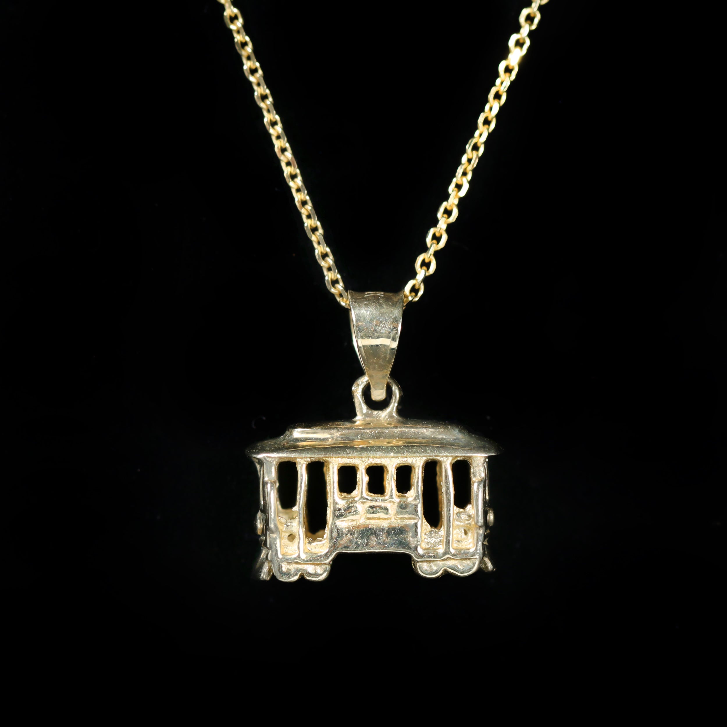 Estate Yellow Gold Trolley Charm