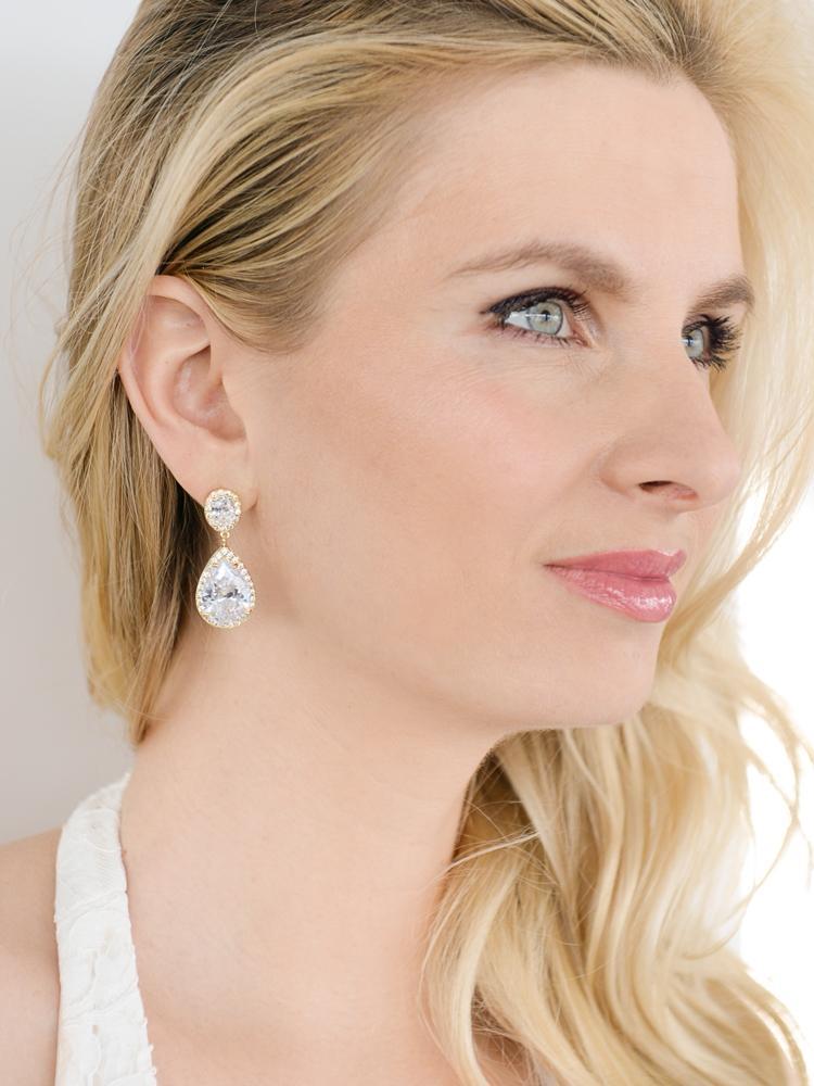 Freya Pear cut diamond Earrings