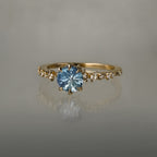 Parti Sky Blue Starbrite Sapphire Nereid Ring