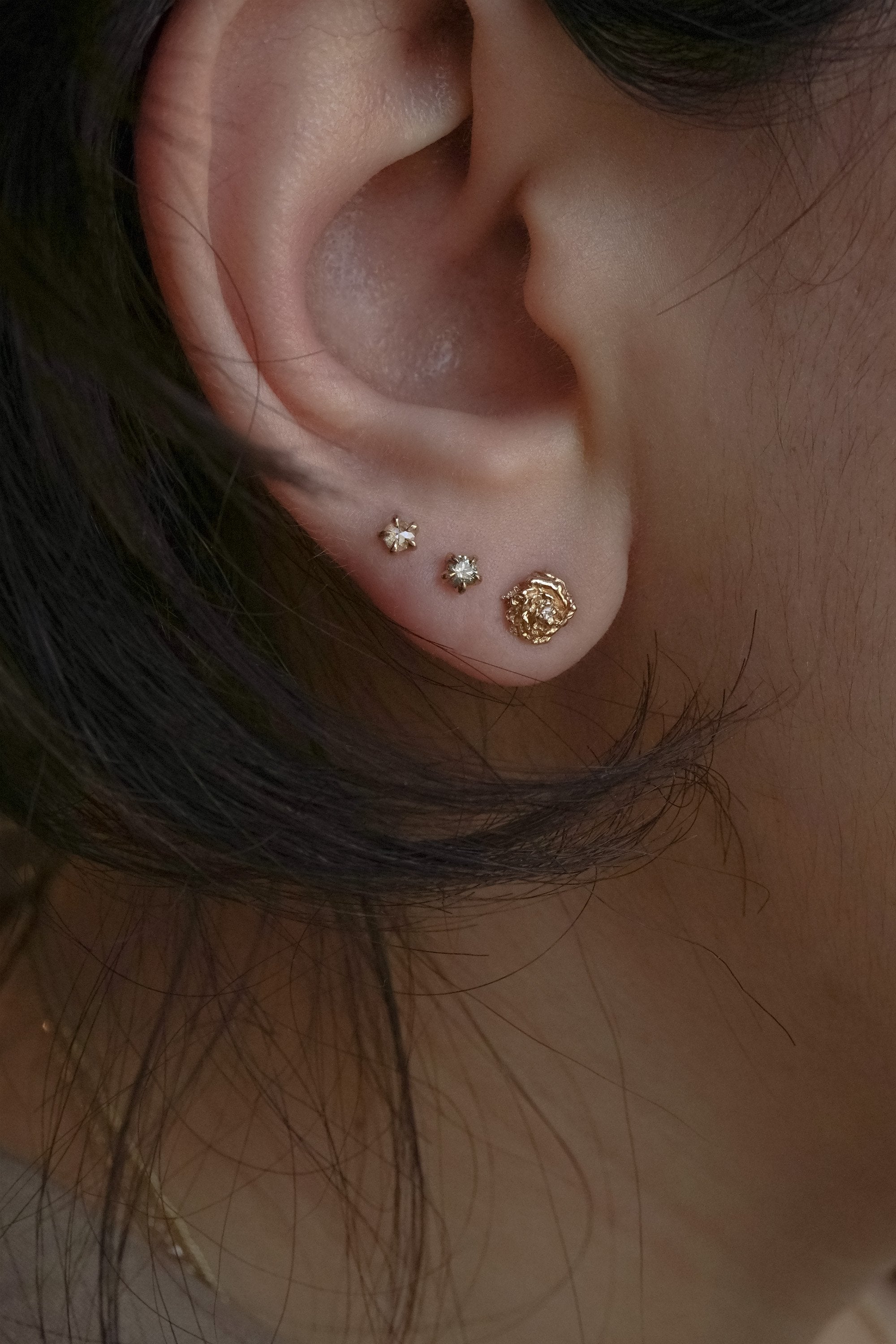 Moondew Stud with Alternate Stone