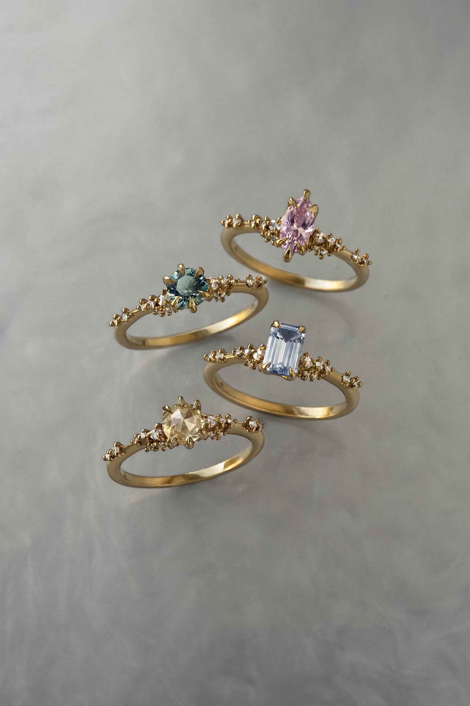 Brilliant Sapphire Daphne Ring