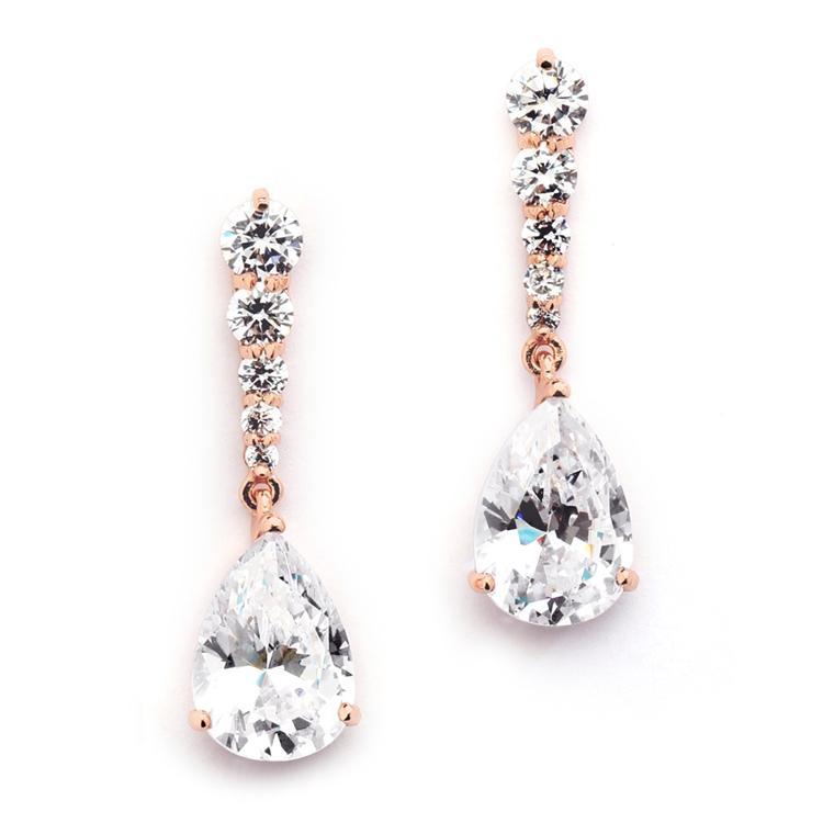 Tanika Diamond Rose Gold Earrings
