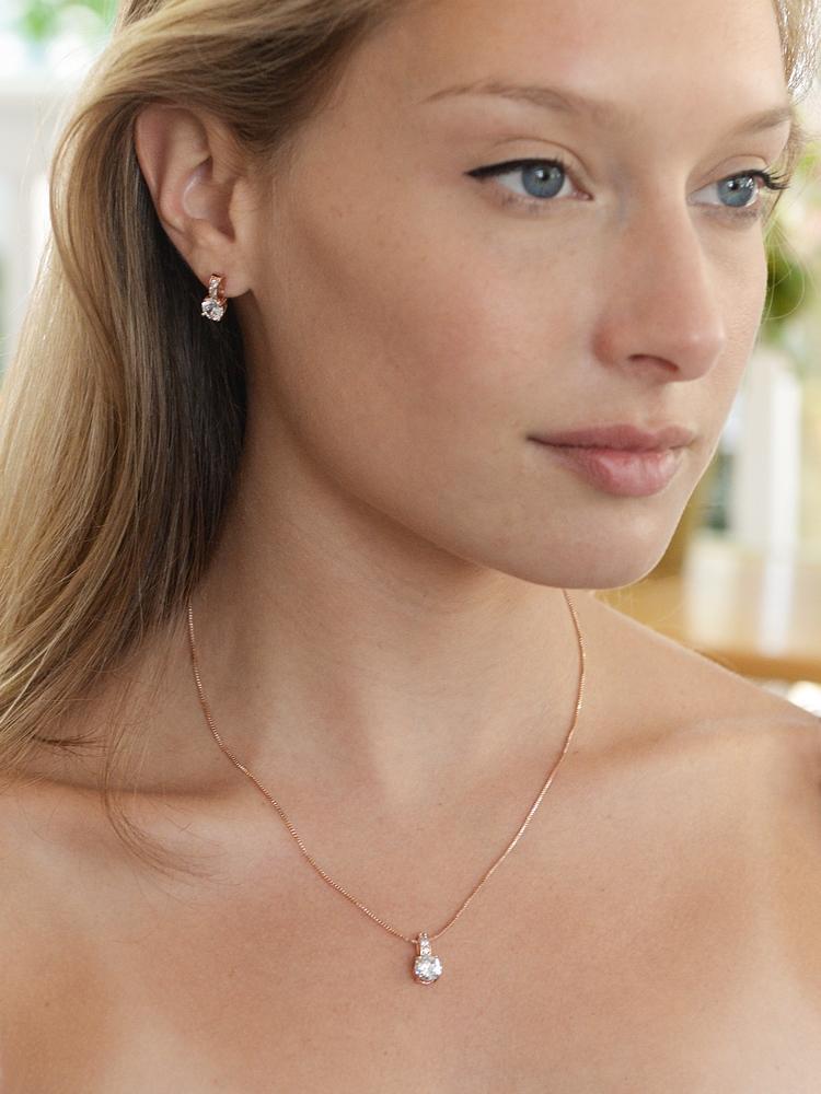 Veronica Diamond Pendant Set
