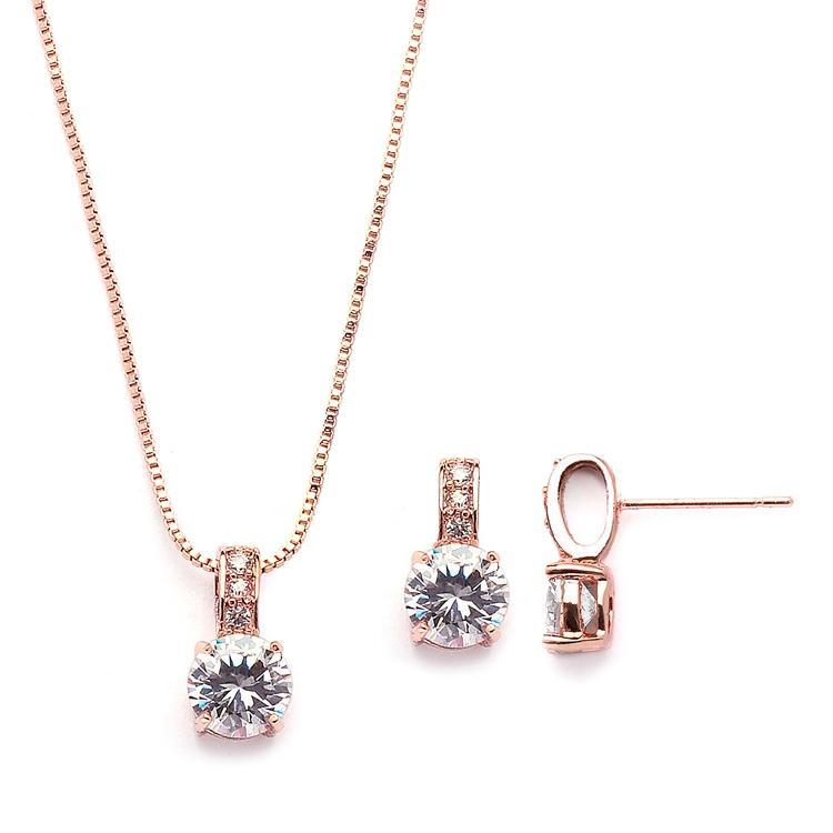 Veronica Diamond Pendant Set